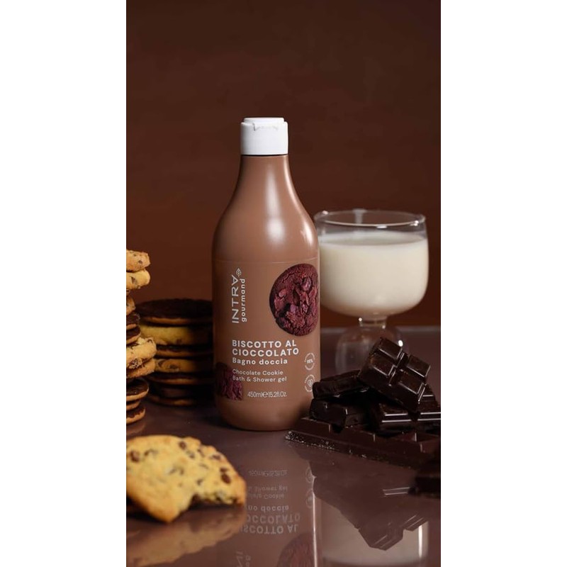 Intra Cosmetics, Bagno doccia biscotto al cioccolato, 450 ml