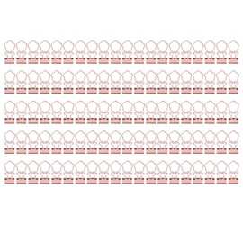 100pcs Paper Binder Clips Cute Metal Portable Small Binder Clamps for Home School Office Rose Gold Sunflower