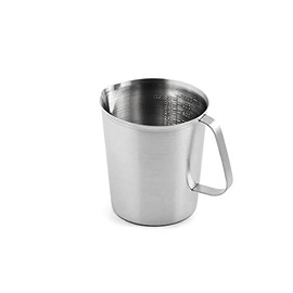 Weis 18592 Measuring Jug 1 L, Stainless Steel, Silver, 12 x 12 x 13 cm