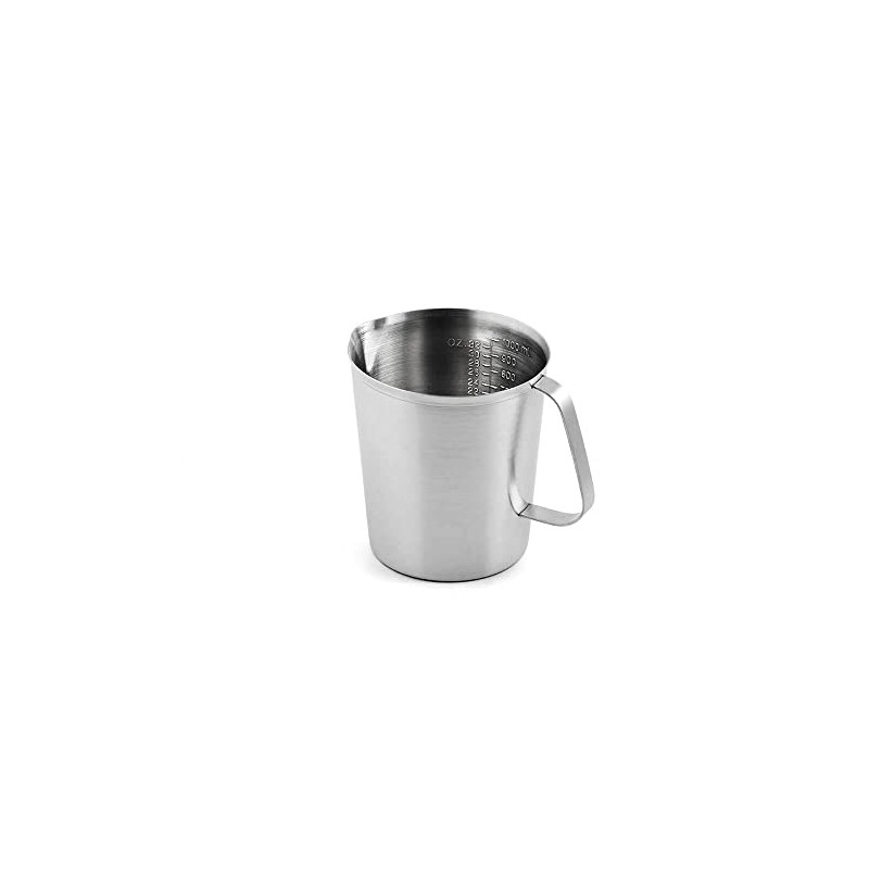 Weis 18592 Measuring Jug 1 L, Stainless Steel, Silver, 12