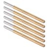100PCS Spring Test Contact Probes Brass Stainless Steel Round Head