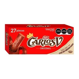 Nestlé CHOCOLATE CARLOS V (27 Piezas de 18g C/U) 🇲🇽