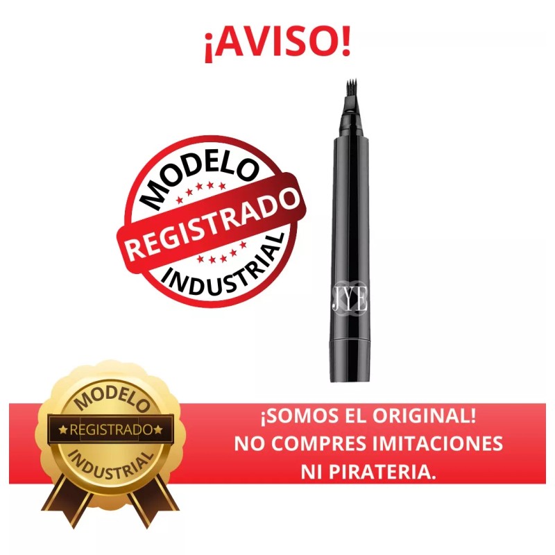 JYE Pincel Jye Boligrafo Efect Microblading Color Negro Eyebrow