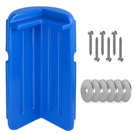 JYINCPED Dock Corner Bumpers, Boat Dock Bumpers Corner Fenders,Marine-Grade Viny,Inflatable Protection Fender Guard,Stainless Steel Mounting Hardware Included,8" x 16"-Blue