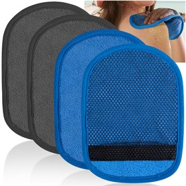 codree 4 Pcs Sand Remover for Beach- Soft Sand Wipe Off Mitts- Beach Sand Remover Cleaner Mitts Bag for Beach Activities Volleyball Sandboxes