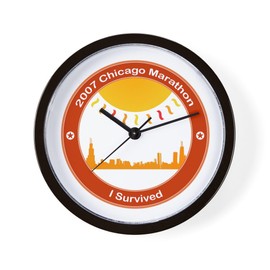 CafePress Chicago Marathon I Survived 10" Wall Clock for Livingroom, Kitchen, or Office
