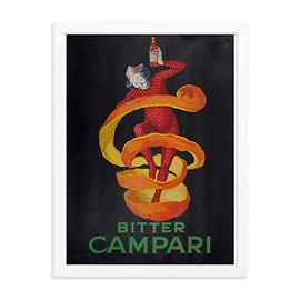Vintage Poster - Bitter Campari 0339 - Enhanced Matte Paper Framed Poster (18x24) - White Frame