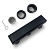 TECFORG 12 Inch Linear Shower Drain,Rectangle Shower Floor Drain, with