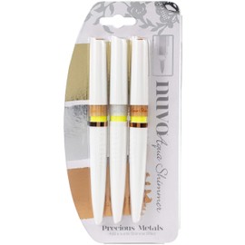 Nuvo Aqua Shimmer Pens 3/Pkg-Precious Metals