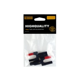 ZIBOO PM9087 Connector BNC Dual Banana Plug (Male) to Female BNC Adapter (Male and Female connectors)