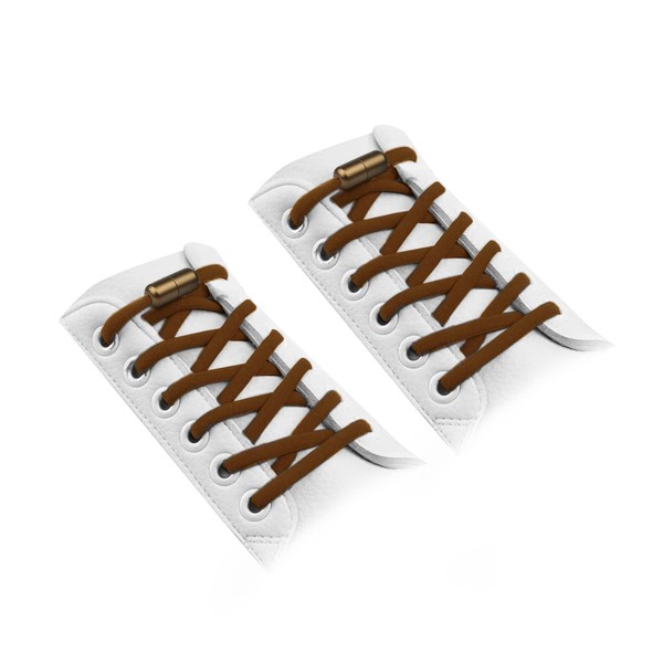 No Tie Shoe Laces Elastic Shoelaces Oval Elastic Lock Shoe