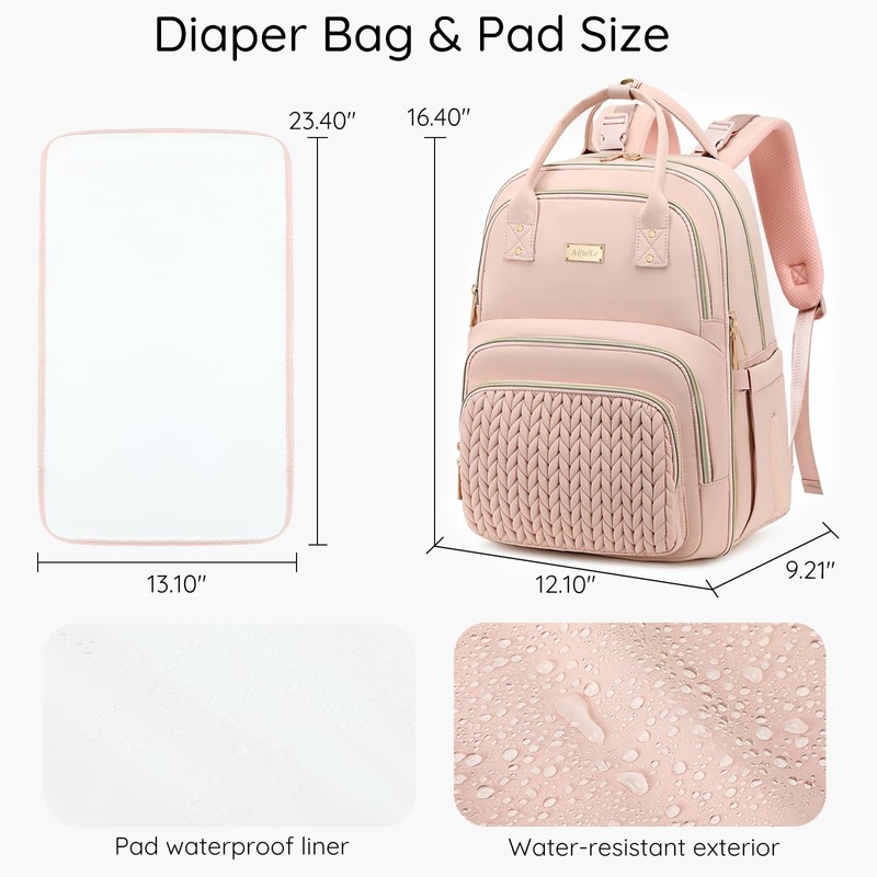 Diaper Bag Backpack - Large Multi functional, Boys, Girls &
