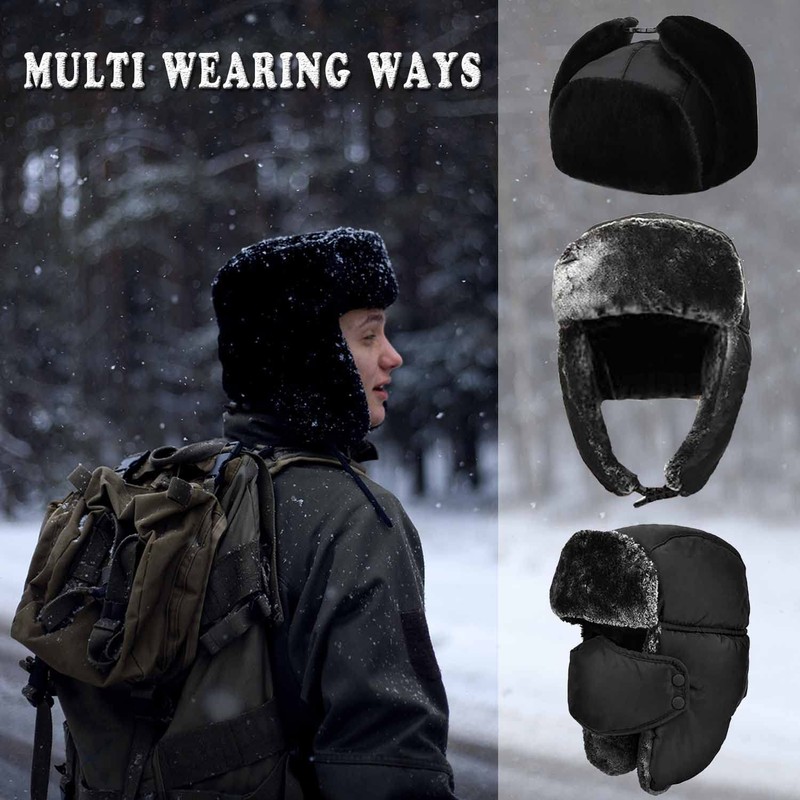 Unisex Winter Ear Flap, Trooper, Trapper, Bomber Hat, Keeping Warm