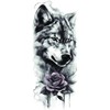 2 Blätter Temporäres Wolf Tattoo Wolf Traumfänger Tattoo Rose Tattoo