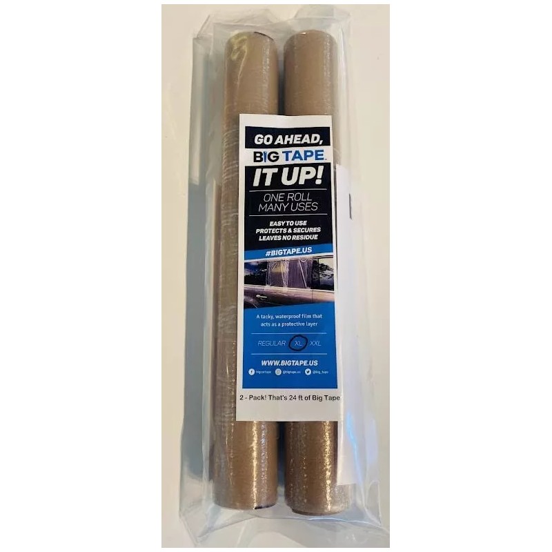 Big Tape Window Plastic Barrier Film – 2 Pack of