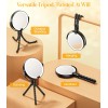 Gospire 5.85â€ Tripod Travel Makeup Mirror with Lights and Magnification