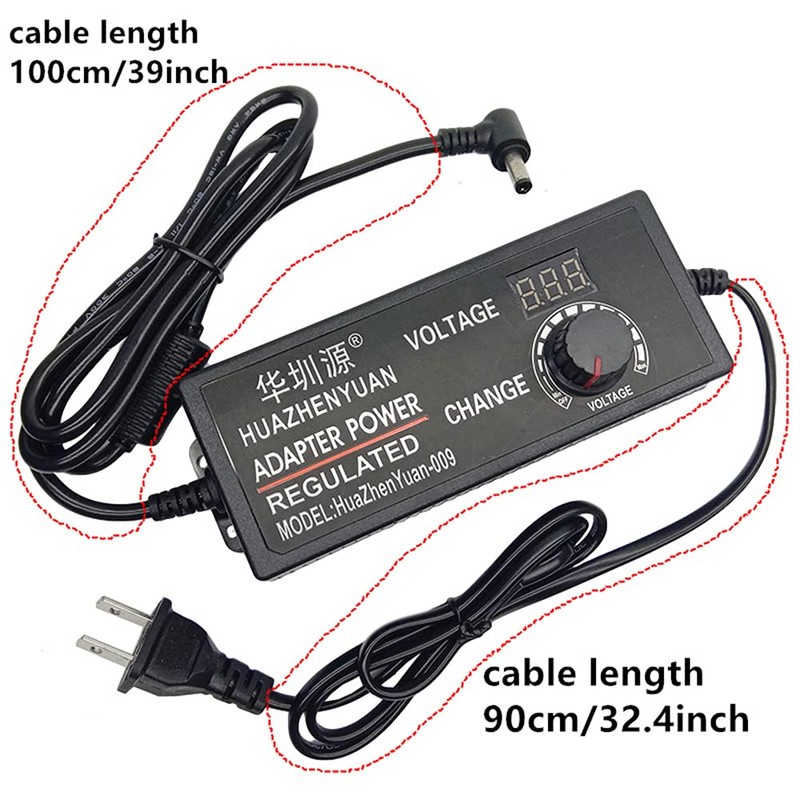 SagaSave Power Supply Adjustable AC/DC 100-240V with Display Over Temperature