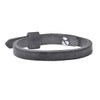 Quiges Slide In Metallic Grey Leather Bracelet 24cm for Slide