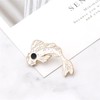 HMOOY 4pcs Koi Fish Brooch, Lovely Fish Shaped Brooch Enamel