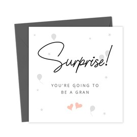Pregnancy Announcement Card | Surprise You're going to be a Gran Cute Expecting Baby Announcing We're pregnant cards