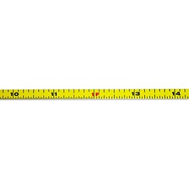 Metal Adhesive Backed Ruler – 1/4 Inch Wide X 10 Feet Long – Left to Right – Fractional – 1/16” Grads