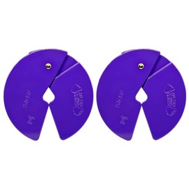 Micro Gainz Dumbbell Fractional 2.5 lb Weight Plate, Ideal for Micro Loading, (Choose Color) 2 Piece Fractional Weight Plates, Designed for Dumbbell Training, Made In USA (Purple)