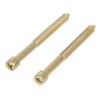 Marks Polished Brass Mortise Cylinder Set Screw for 22AC or 91A 2-Screw
