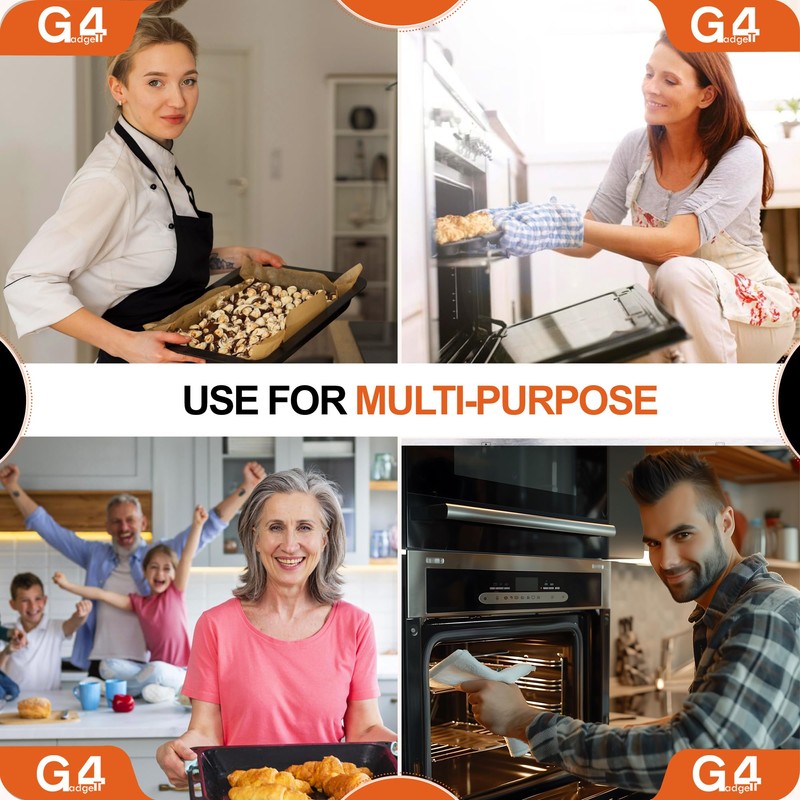 G4GADGET Non-Stick Baking Tray for Oven - 24cm Durable Carbon