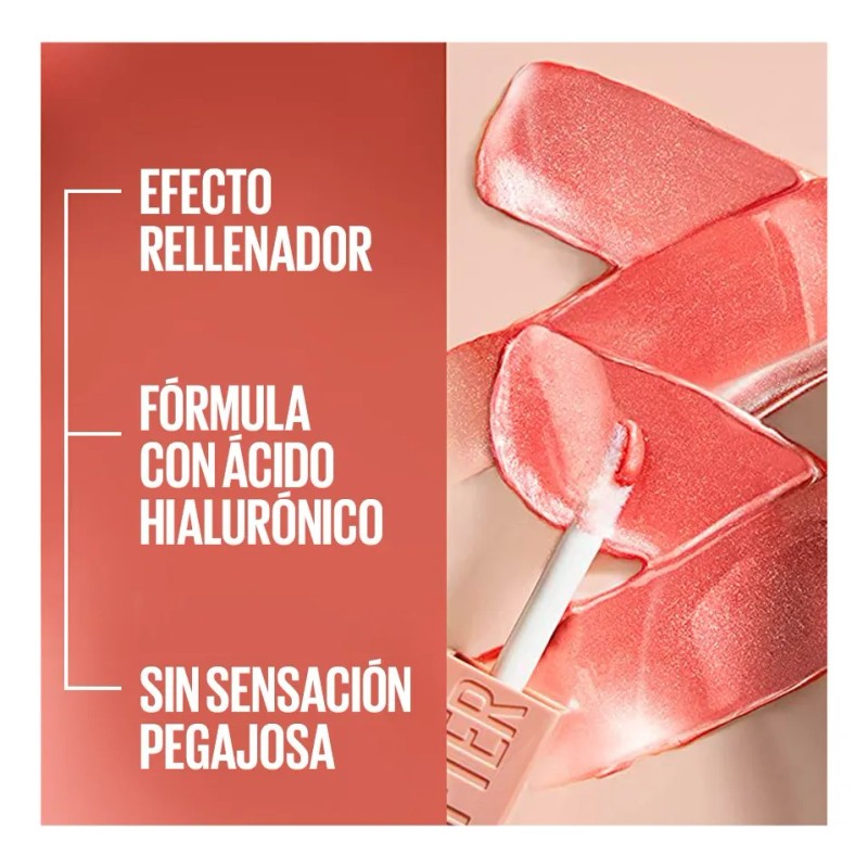 Maybelline Lifter Gloss Brillo Labial Con Ácido Hialuronico Color 010