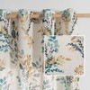 MYSKY HOME 95 Inch Curtains Semi Sheer Linen Blended Window