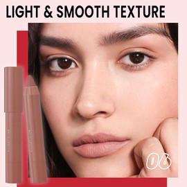 BINGBRUSH Crayon Matte Longwear Lipstick Pack Set,Moisture Smooth Color Stick Ultimate Lip Crayon for Makeup Collection - Waterproof Velvet Lipgloss Lip Stain (06#)