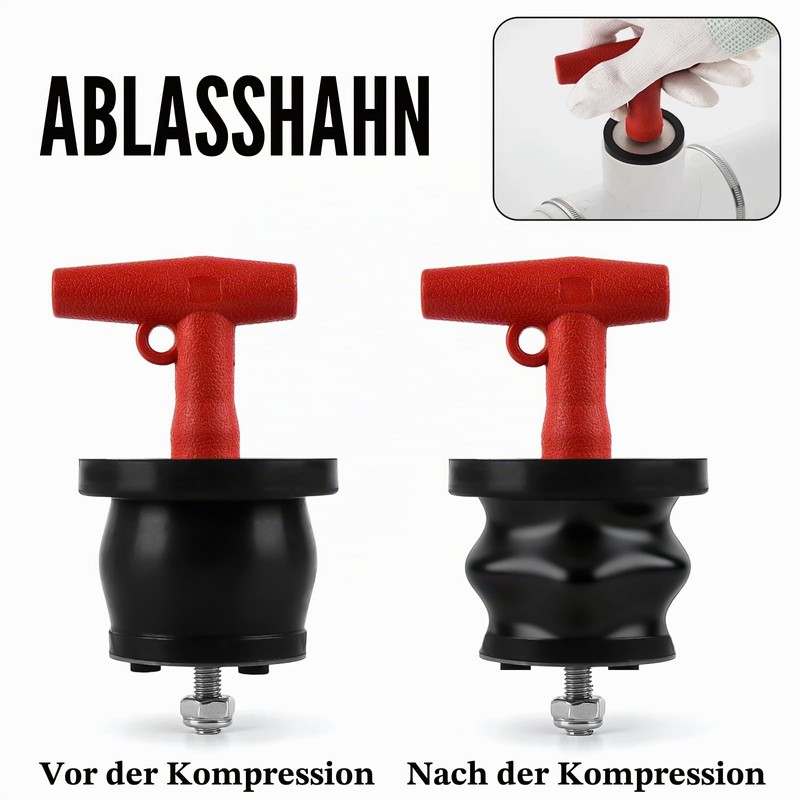 Scupper Plugs, Expansion Rubber Drain Plug with T Handle and
