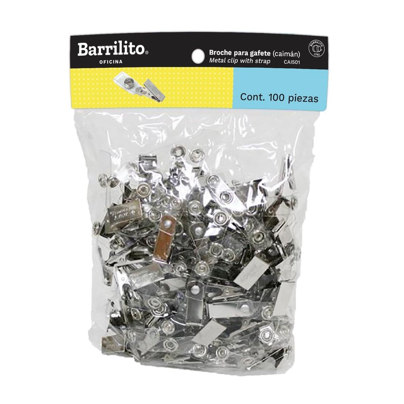 Barrilito Broche Estándar para Gafete. CAI501