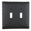 Rustic Rancho Wrought Iron Double Toggle Switch Plate Cover EPH44