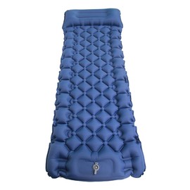 Loboo Idea Camping Sleeping Pad with Built-in Pump, Self-Inflating Sleeping Mats For Camping, Sleeping Pad For Tents,Hiking,Family Camping Winter Sleeping Pad (Blue, Single)