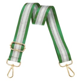 PATIKIL Bag Strap, Wide Shoulder Strap, Adjustable Crossbody Bag Strap, Universal Replacement Shoulder Strap for Women's Handbags, Canvas Guitar Bag, Backpack, Green, Green