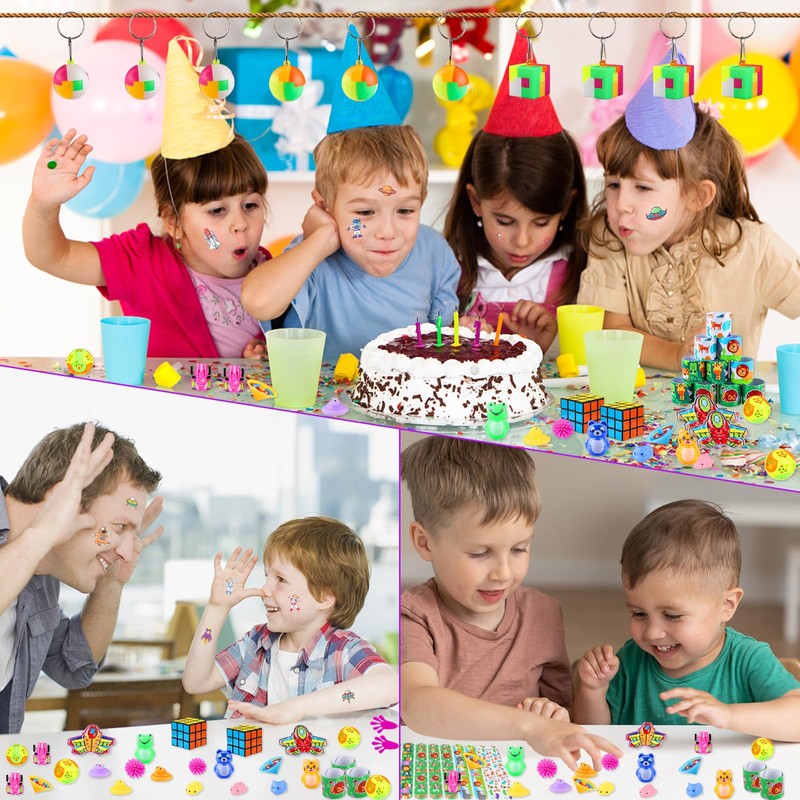 Foymlon Giocattoli, 120pcs Gadget Compleanno, Sacchetti Regalo per Set di