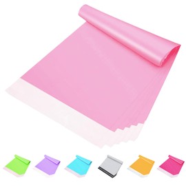Large Pink Mailing Bags Postage Bags 17x23in,5P Self Seal Strong Parcel Bags for Clothes,45 * 60cm Waterproof PE Poly Postal Bags for Clothes Packaging Mailing Bags Shipping Bags (New Material)