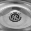 WUSILILU Corner Basin Sink, Countertop Mounted Stainless Steel Single Bowl