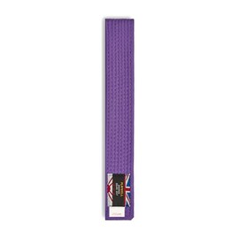 Martial Arts Cotton Solid Coloured Grading Belt - (Karate, Judo Taekwondo) (Purple, 250cm)