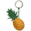 LA Cuoieria 7817061 Italian Leather Trinket Key Chain Pineapple