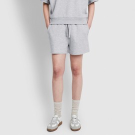 JAJU [JAJU] Women's Sweat Half Pants_Melange Grey
