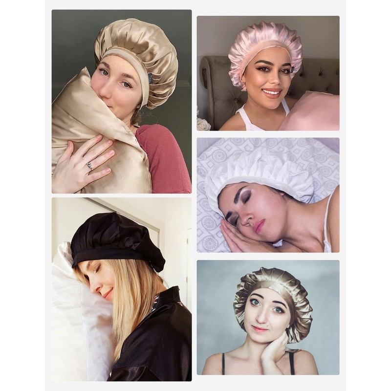 LilySilk Silk Sleep Cap, Breathable Night Hat, Headwear with Classic