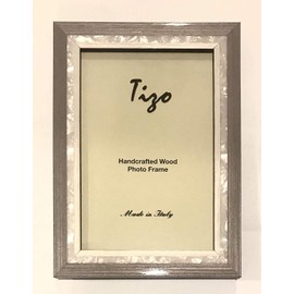 Tizo 5 x 7 Inch Wood Frame - STUDIO4 New Gray Picture Frame