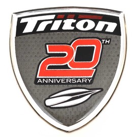 Triton Boat Raised Emblem Decal Sticker | 20th Anniversary