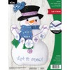 Bucilla Felt Applique Door Stopper Making Kit, Let It Snow,