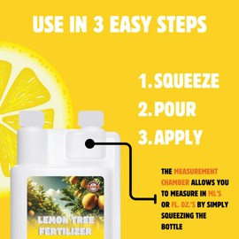 Prevegenics Lemon Tree Fertilizer | (32 fl. oz.) | Easy to Use Liquid Fertilizer for Lemons and Citrus Trees | Liquid Plant Food | Contains Amino Acid Complexed Macronutrients & Micronutrients