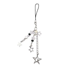 Eye Catching Cellphone Charm Strap Star Cross Pendants Cute Charm Lanyard Cellphone Accessories Perfect For Work Unique Phone Decoration