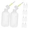 Gatuida 4sets Glue Dispenser Bottles Squeeze Dropper 50ml for Needle