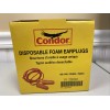CONDOR Disposable Foam Earplugs Box of 100 Pair 22ED81